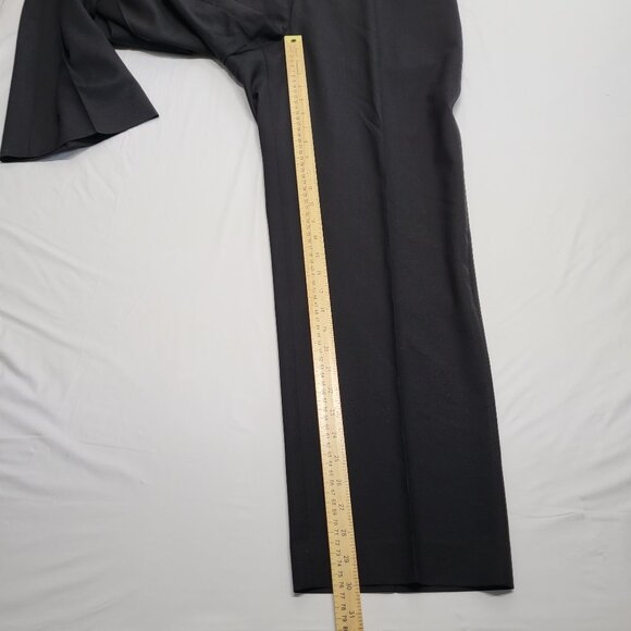 Corneliani Mens Dress Pants 38 X 30 Elite Slim Wool Extra Fine Black Italy Made - Picture 12 of 16